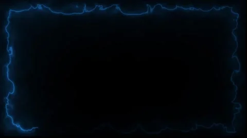 Abstract blue energy electrical frame animation glowing border motion footage Stock-Footage 334907967