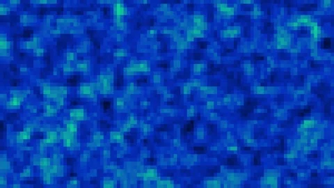 Abstract blue energy particles moving in dark void with subtle light shifts Stock Footage 340949674