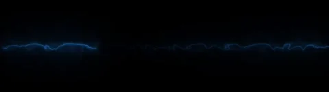 Abstract blue energy pulse wave flowing horizontally against dark backgroun.. Stock Footage 334906887