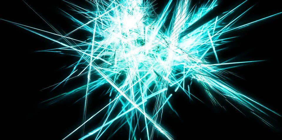 Abstract blue energy sharp lines Stock Illustration