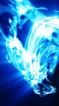 Abstract blue energy vortex with glowing plasma waves, swirling light, and .. 스톡 일러스트