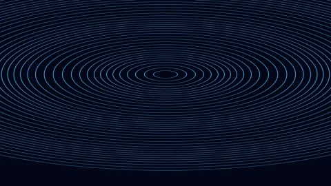 Abstract blue energy wave background with concentric ripples, seamless tech.. Stock Footage 342522382