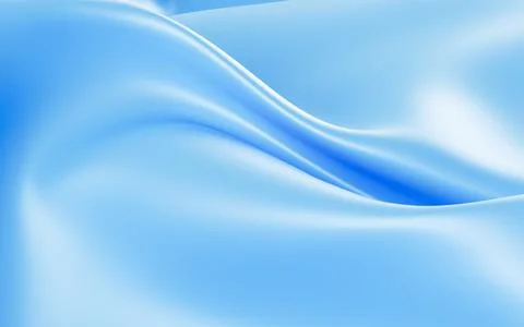 Abstract blue fabric silk texture background, 3d rendering. Stock Illustration
