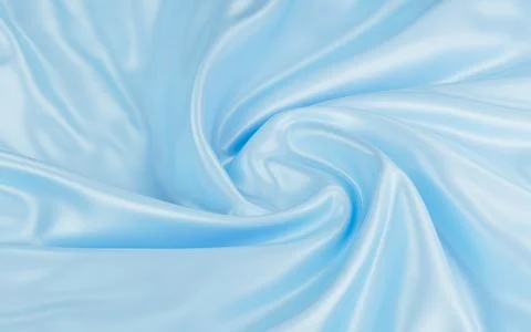 Abstract blue fabric silk texture background, 3d rendering. Stock-Illustration