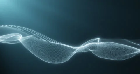 Abstract blue fabric waving in the wind Stock-Footage 270433991