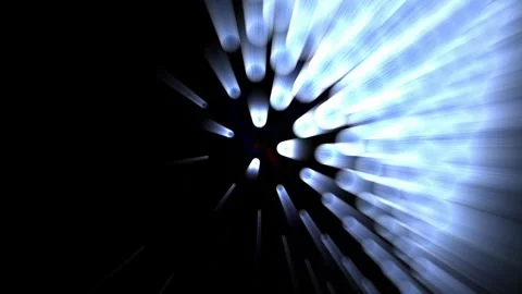 Abstract blue figures move on a black background Stock Footage 284325966