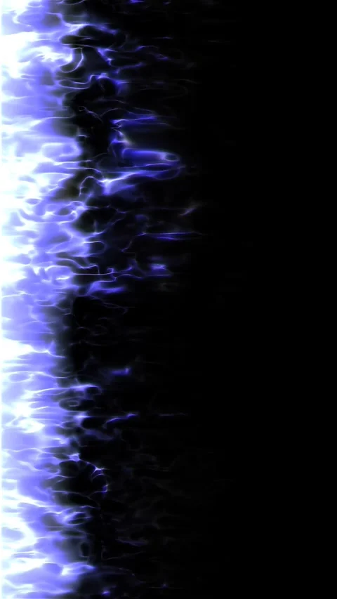 Abstract Blue Fire Energy Wave Flame Motion Background Vertical Stock Footage 344859206