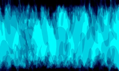 Abstract blue fire flame border background. glow motion. Иллюстрация