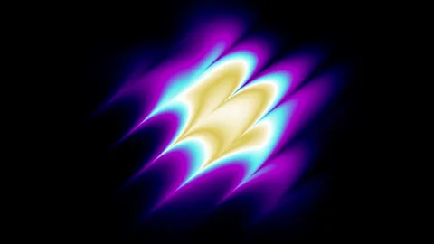 Abstract Blue Flame on Black Background with Glowing Fire Wave Design Vídeo Stock 341344749