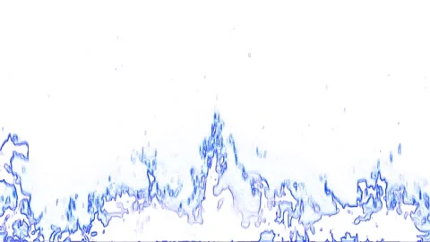 Abstract Blue Flames On A White Background Stock Footage 131333251