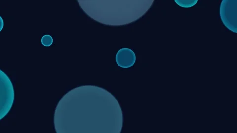 Abstract Blue Floating Circles Motion Graphics Loop Video stock 336961096