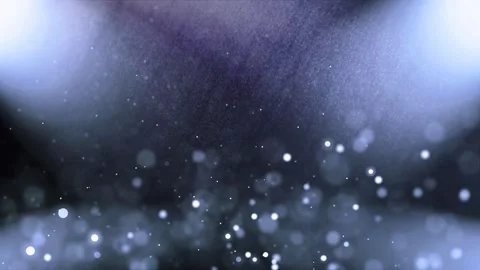 Abstract Blue Floating Dust Particles with Soft Bokeh Cinematic Background Stock Footage 340551514