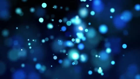 Abstract Blue Floating Light Orbs and Energy Spheres Stock Footage 329656949