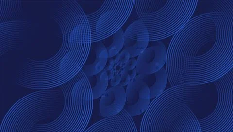 Abstract Blue Floral Wave Background with Smooth Gradient Lines 스톡 일러스트