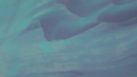 Abstract Blue Flow Water Patterns Of Olfusa River In South Iceland. Aerial Stock Footage 336900973