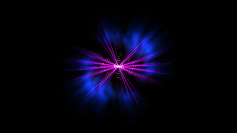 Abstract blue flower Stock Footage 286046111