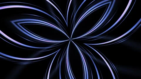Abstract Blue flower shape motion animation Stock-Footage 251439377