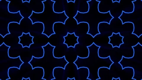 abstract blue flowers motion background | Stock Video | Pond5