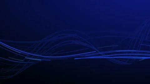 Abstract blue flowing light wave formed by luminous streak lines. Smooth dy.. Video stock 331100617