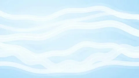 Abstract blue flowing wave lines moving smoothly on a light background for 스톡 동영상 346208217