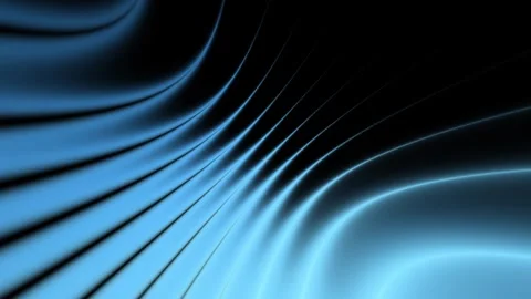 Abstract blue flowing waves with smooth lines on a dark background for mode.. Stock Footage 347584797