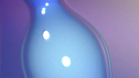 Abstract blue fluid morphing with glowing dots Stock-Footage 303360677