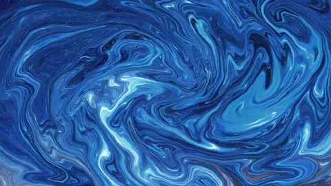Abstract Blue Fluid in Motion Stock Footage 130909704