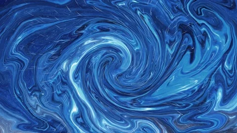 Abstract Blue Fluid in Motion with Vortex Stock Footage 130909718