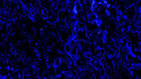 Abstract Blue Fluid Pattern with Swirling Lines and Organic Shapes Background Stock Illustration