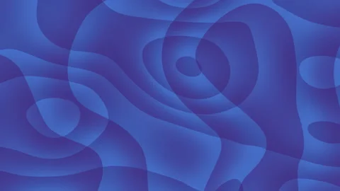 Abstract Blue Fluid Shapes Moving Smoothly in Dynamic Looping Animation Stock Footage 325816475