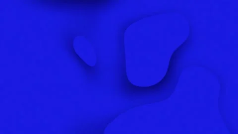Abstract blue fluid shapes with soft shadows background motion Stock Footage 327474054