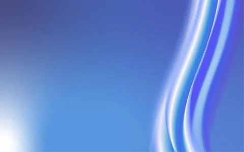 Abstract blue fluid wave flowing with smooth gradient background Stockillustratie