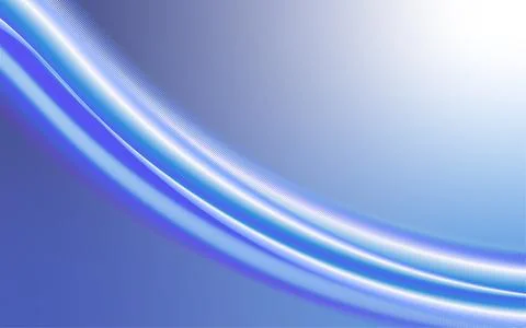 Abstract blue fluid wave flowing with smooth gradient background Stockillustratie
