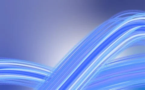 Abstract blue fluid wave flowing with smooth gradient background Stockillustratie