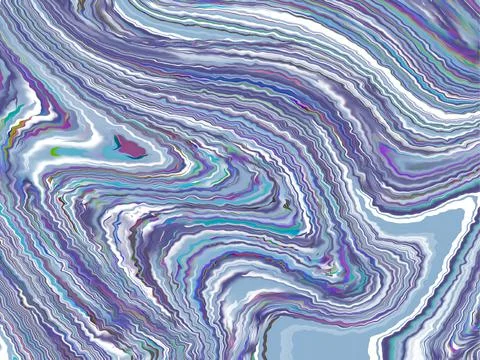 Abstract blue fluid wave pattern background like a marble , greeting card or  Stock Illustration