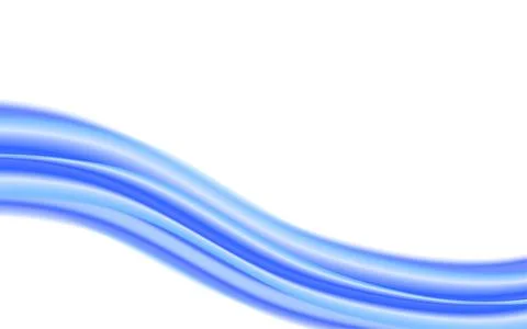 Abstract blue fluid wave with textured surface flowing across white background Stock Illustration