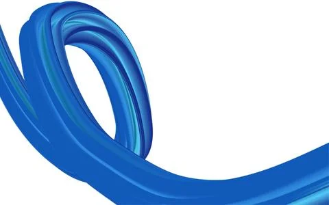 Abstract blue fluid wave with textured surface flowing across white background イラスト素材