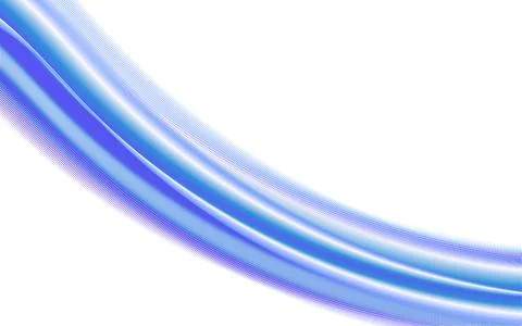Abstract blue fluid wave with textured surface flowing across white background Stock Illustration