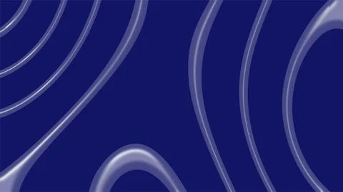 Abstract Blue Fluid Waves with Smooth Curves and Glossy Surface. Stock Illustration