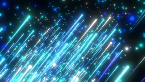 Abstract blue flying diagonal glowing lines meteorites of energy and light .. Stock Footage 227971070