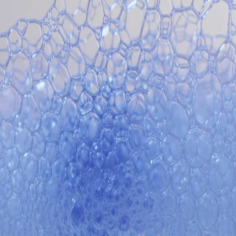 Abstract blue foam bubbles Stock Footage 69491230