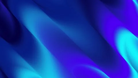 Abstract Blue Fractal Wave Background with Glowing Light Rays Video stock 338399119