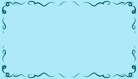 Abstract blue frame border texture illustration background Stock Illustration
