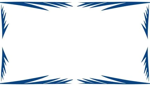 Abstract blue frame border texture illustration background Stock Illustration