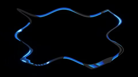 Abstract Blue Frame Stock Footage 284404724