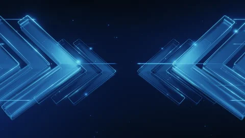 Abstract Blue Futuristic 3D Render Background Stock Footage 322985567