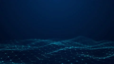 Abstract blue futuristic background. Technological wave of information . Stock Footage 163093740