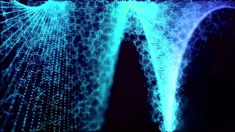 Abstract blue futuristic geometric pattern background motion animation Stock Footage 327570065