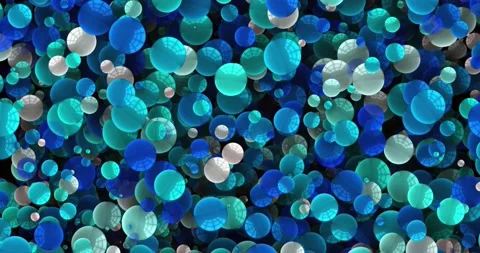 Abstract blue geometric background. 3d rendering, selective focus. copy space Video stock 219829762