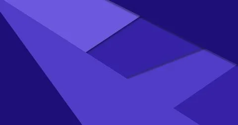 Abstract blue geometric background with 3d shapes Stock Illustration